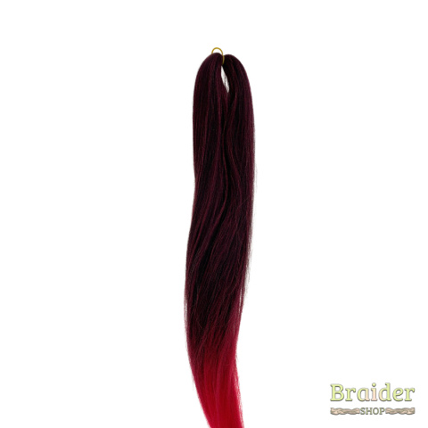 Schwarz und Rot - Kanekalon (#OMB LIGHT RED) Schwarz und Rot - Kanekalon (#OMB LIGHT RED)